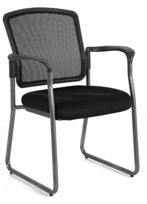 Black Mesh Guest Chair