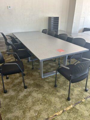 Gently Used 10ft Conference Table Light Gray