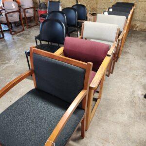 miscellaneous collection of inexpensive guest or side chairs