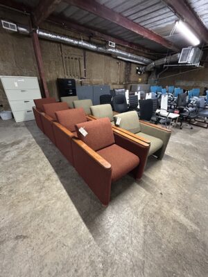 Wooden Arm Lobby Chairs - Gently Used