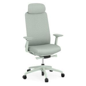 Trinity Mesh High Back Chair- Seafoam Green