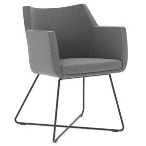 Hady Guest Chair with Cross Sled Base